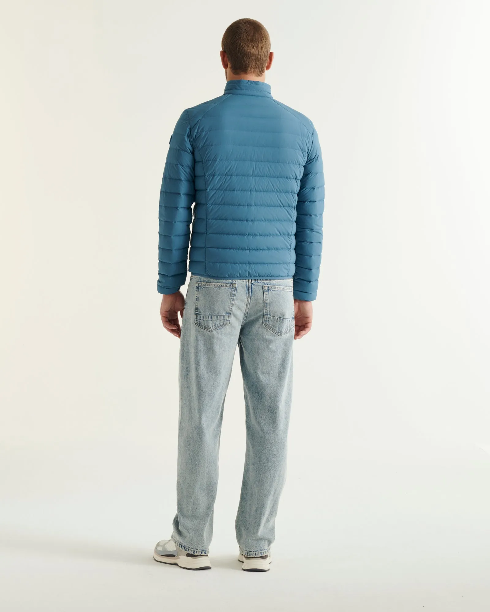 Blue jean Aragon lightweight stretch puffer jacket