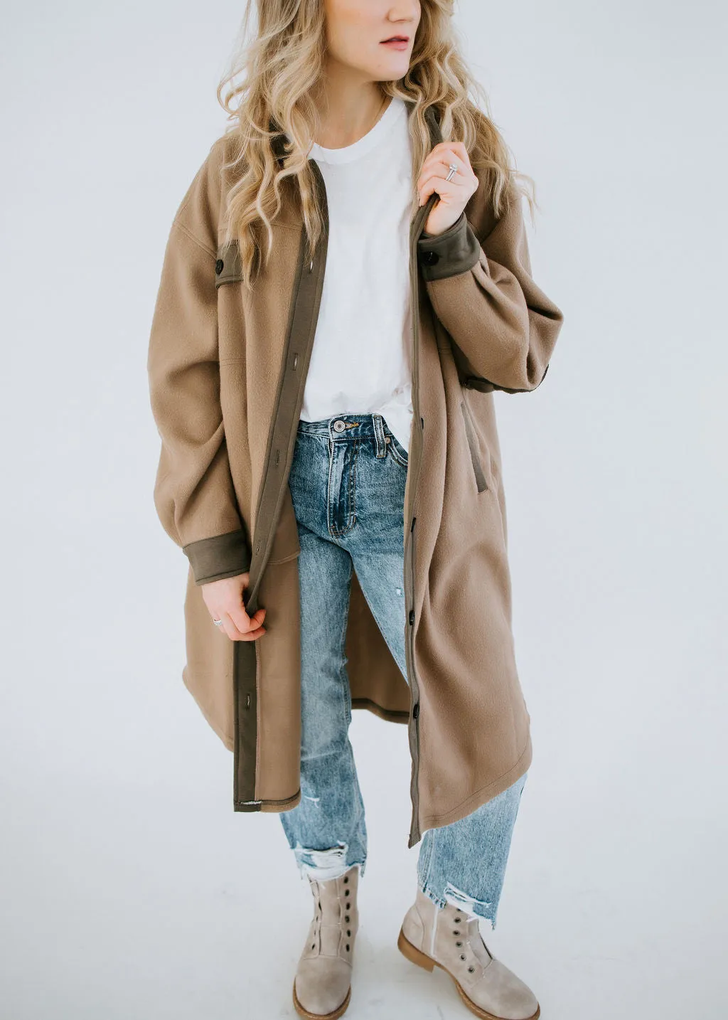 Bronwyn Oversized Longline Shacket