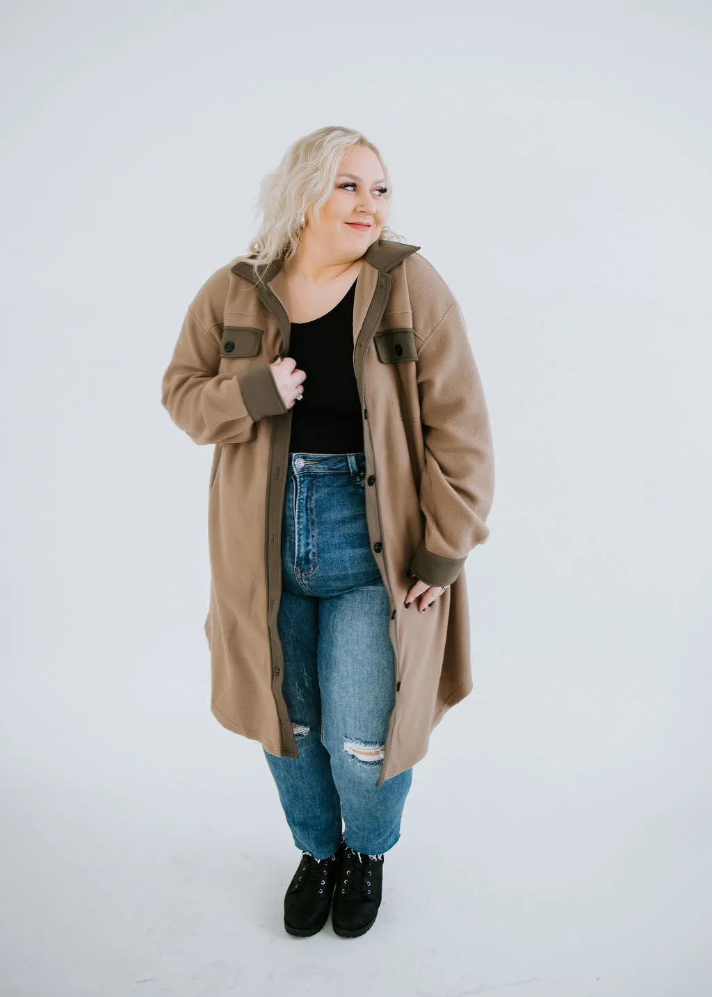 Bronwyn Oversized Longline Shacket