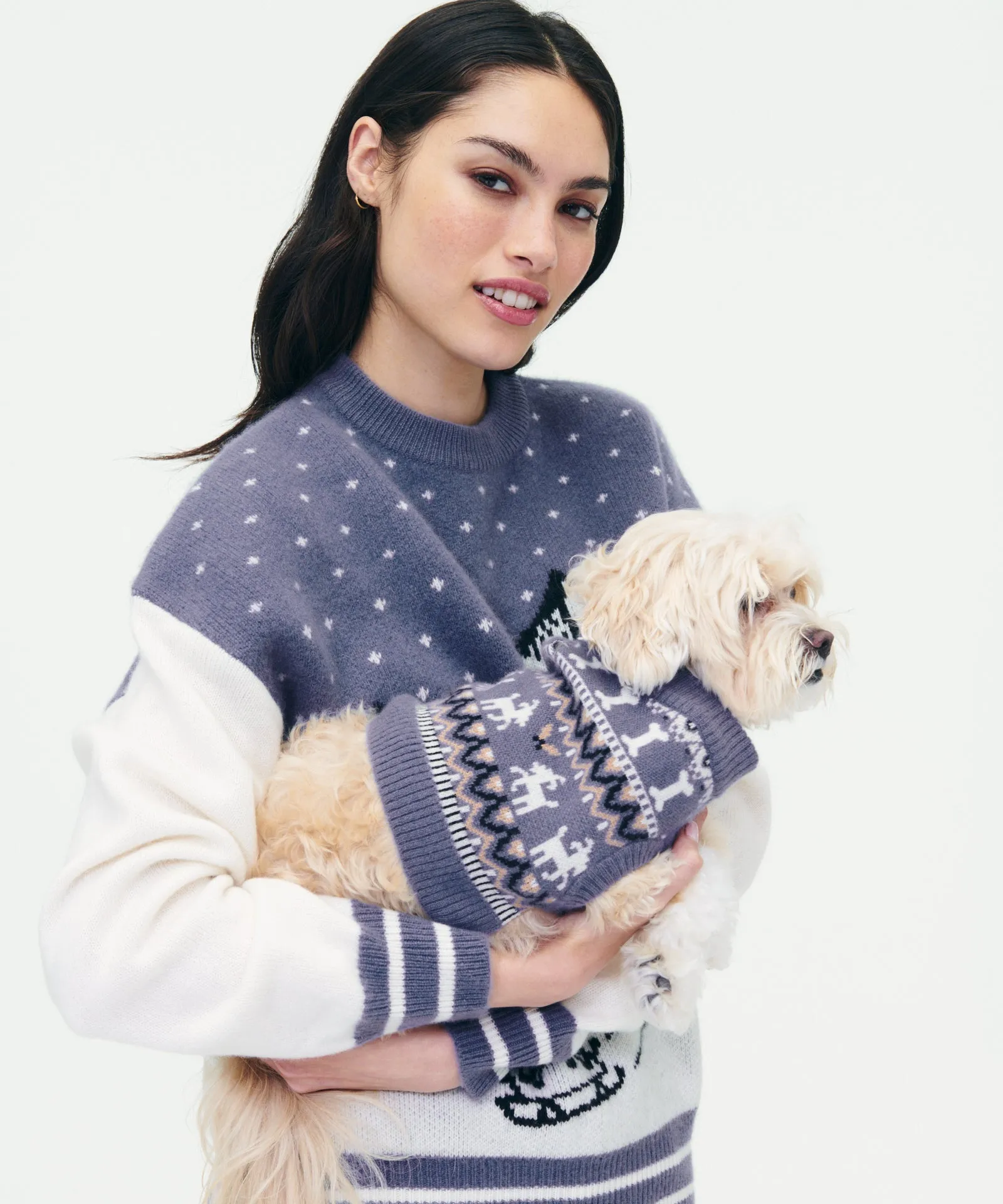 Cashmere Bone Fair Isle Dog Sweater