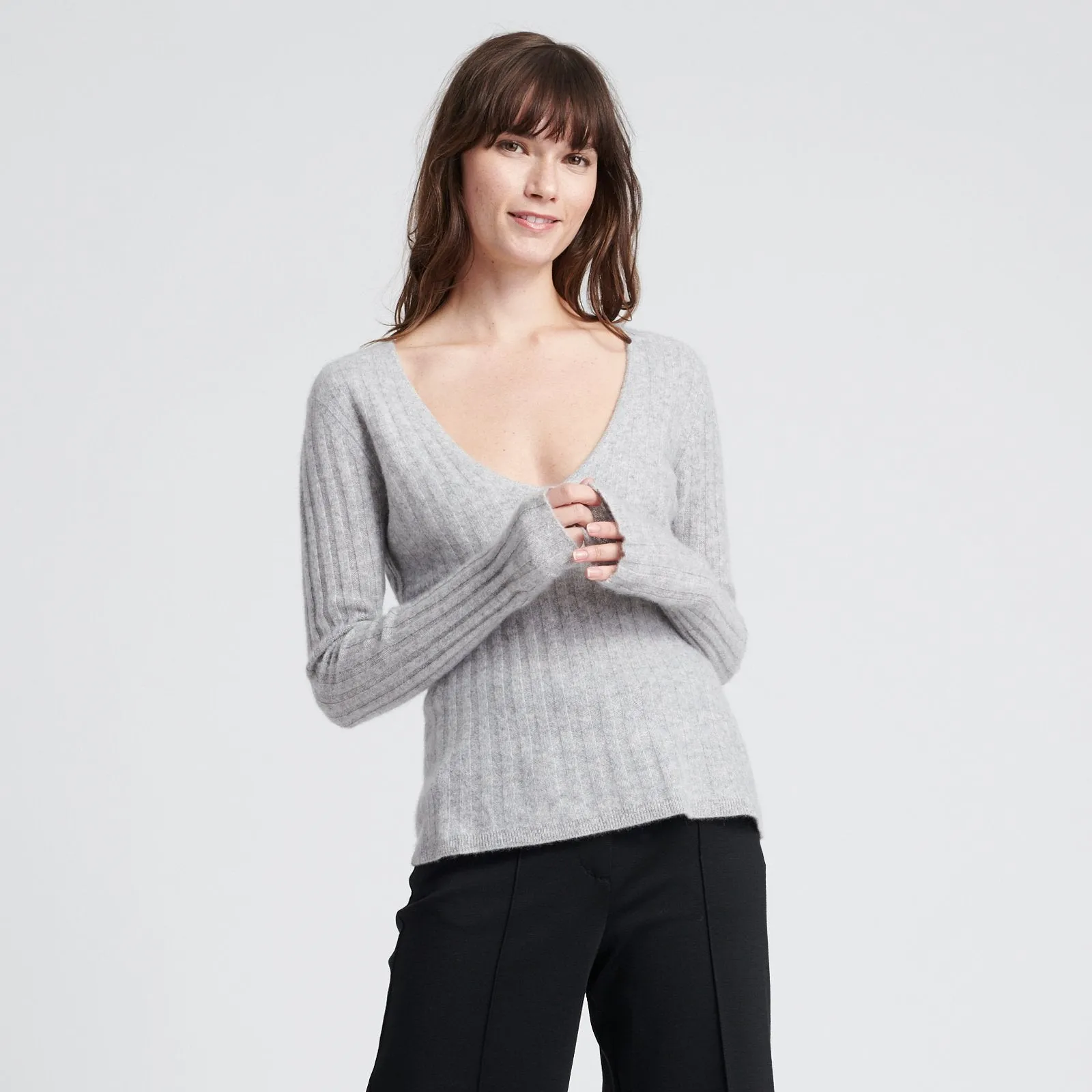 Cashmere Scoop Sweater