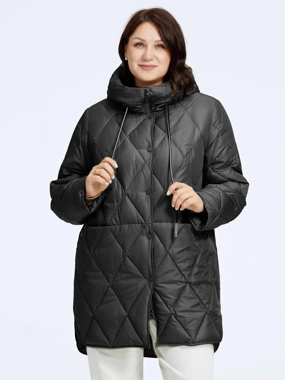 Diamond Quilted Coat