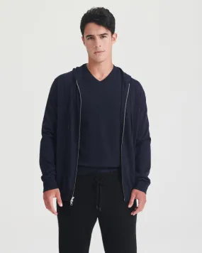 Fancy Cashmere Zip-Up Hoodie