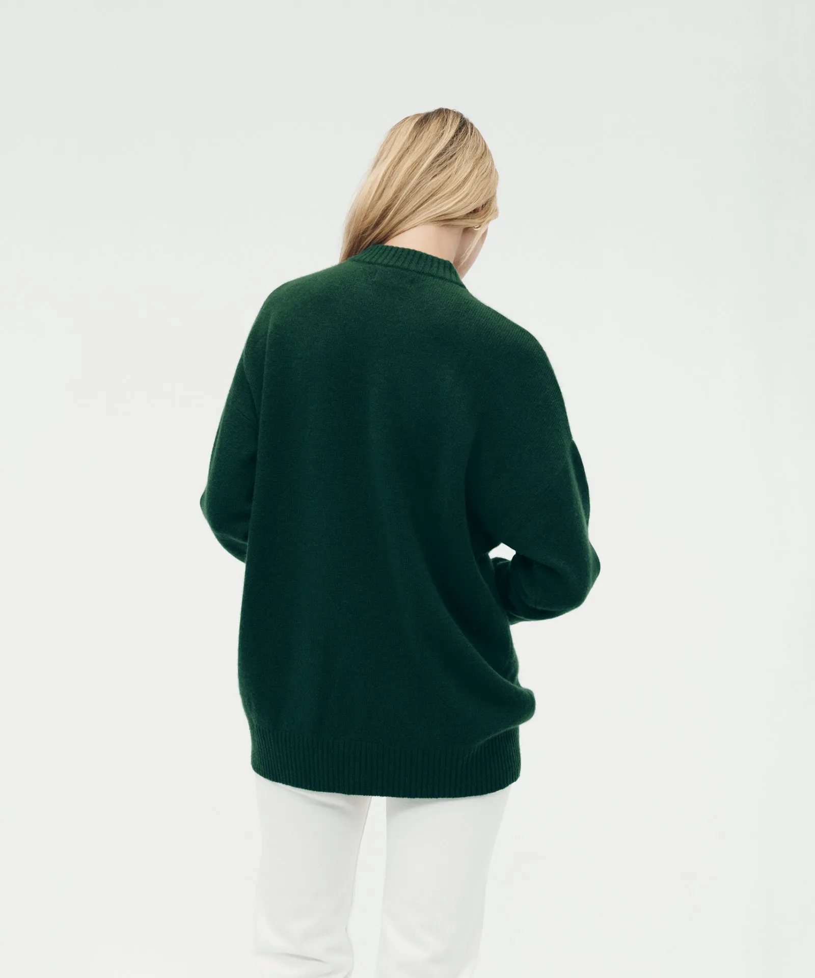 Luxe Cashmere Oversized Crewneck Sweater