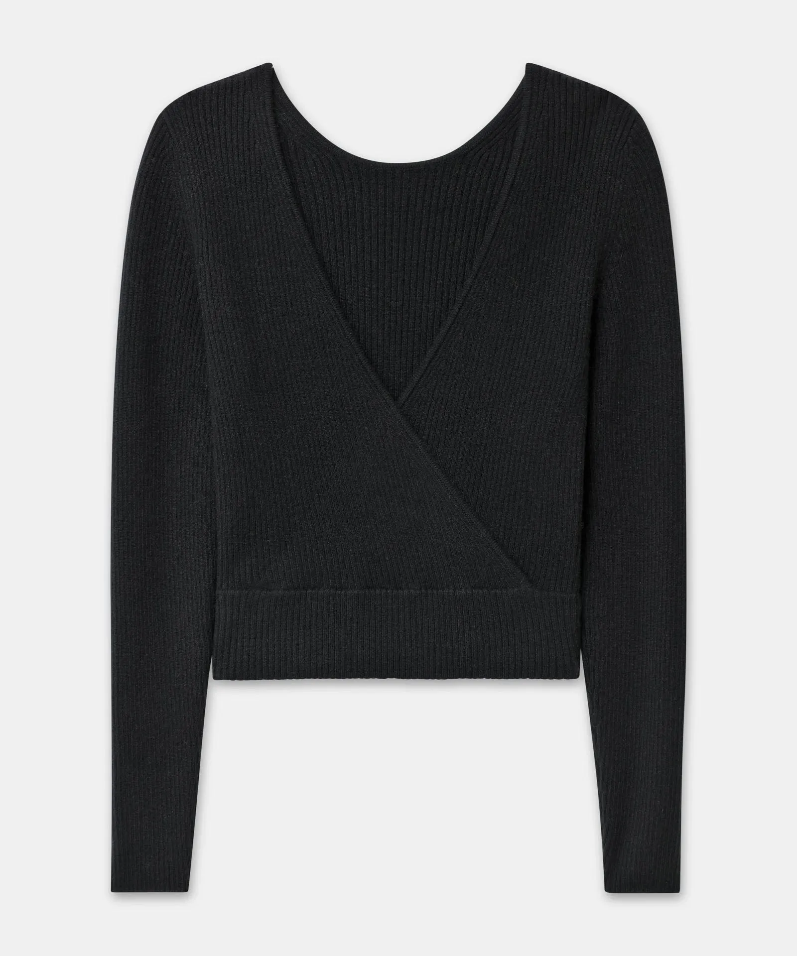 Signature Cashmere Crossover Sweater