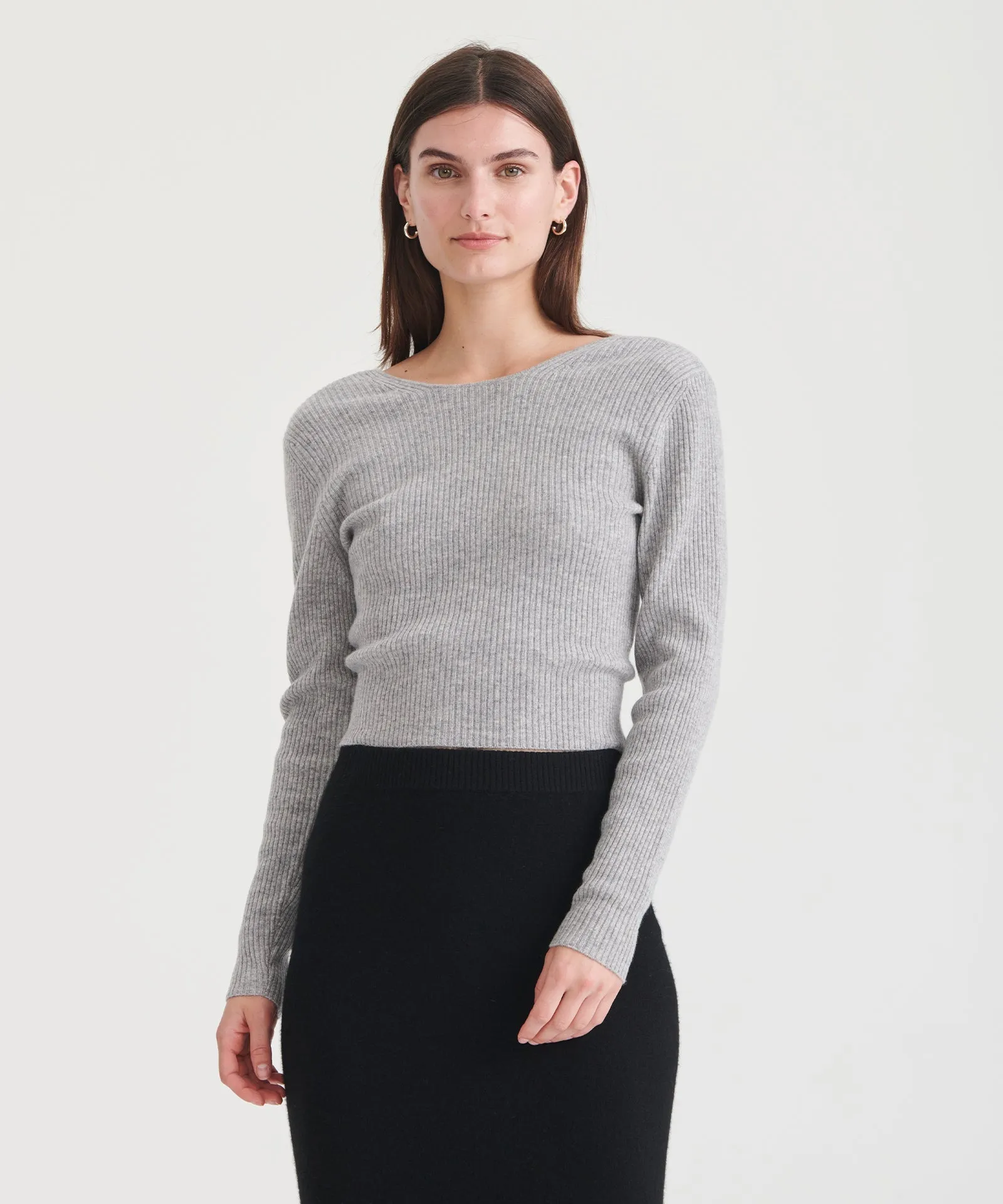 Signature Cashmere Crossover Sweater