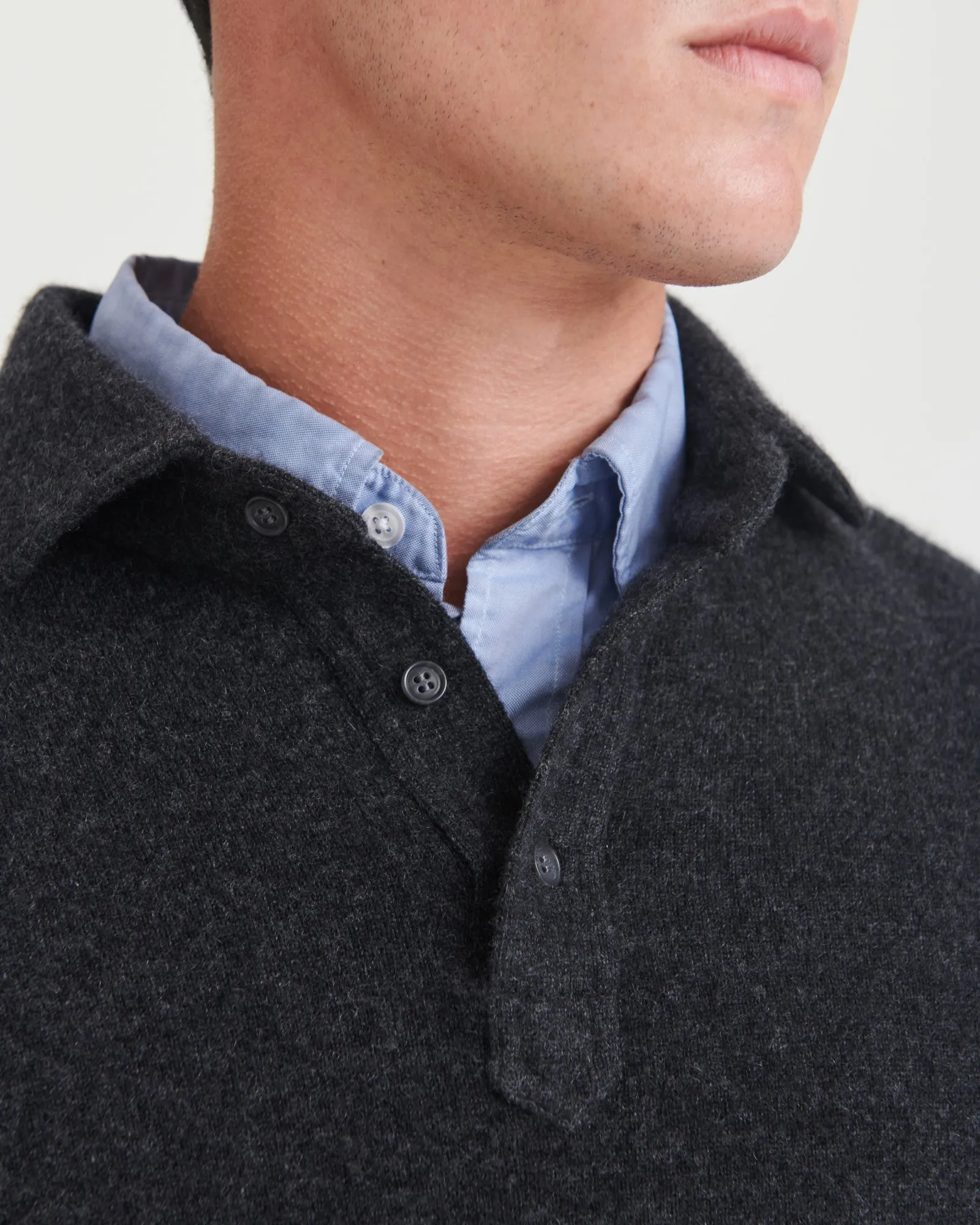 Signature Cashmere Long Sleeve Polo