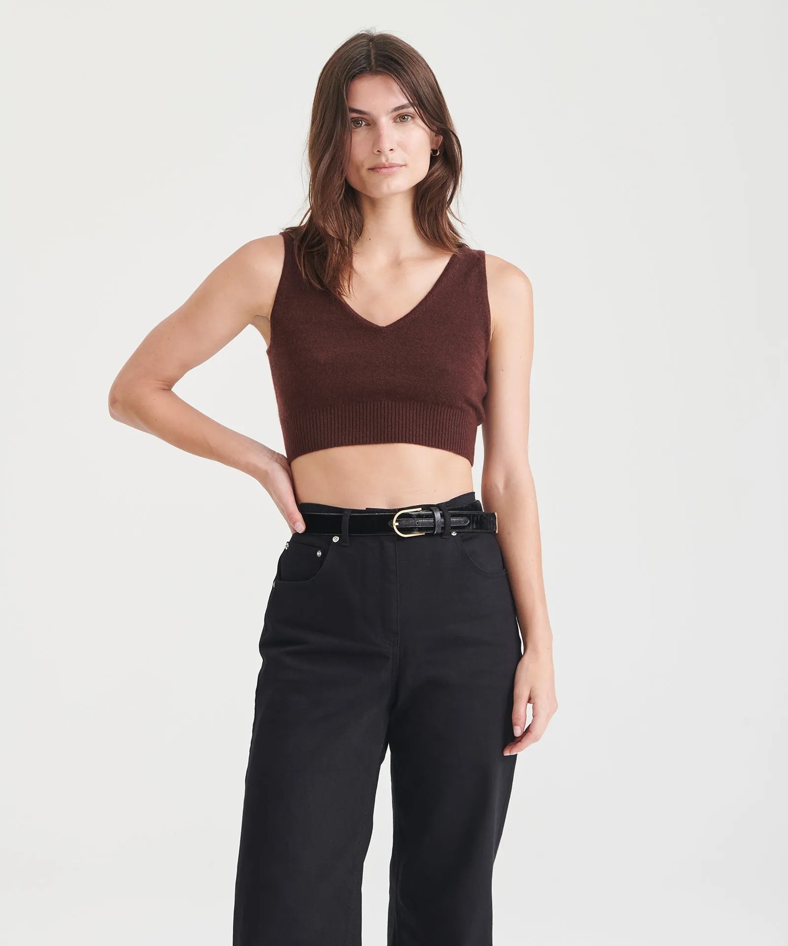 Signature Cashmere Longline Bra Top