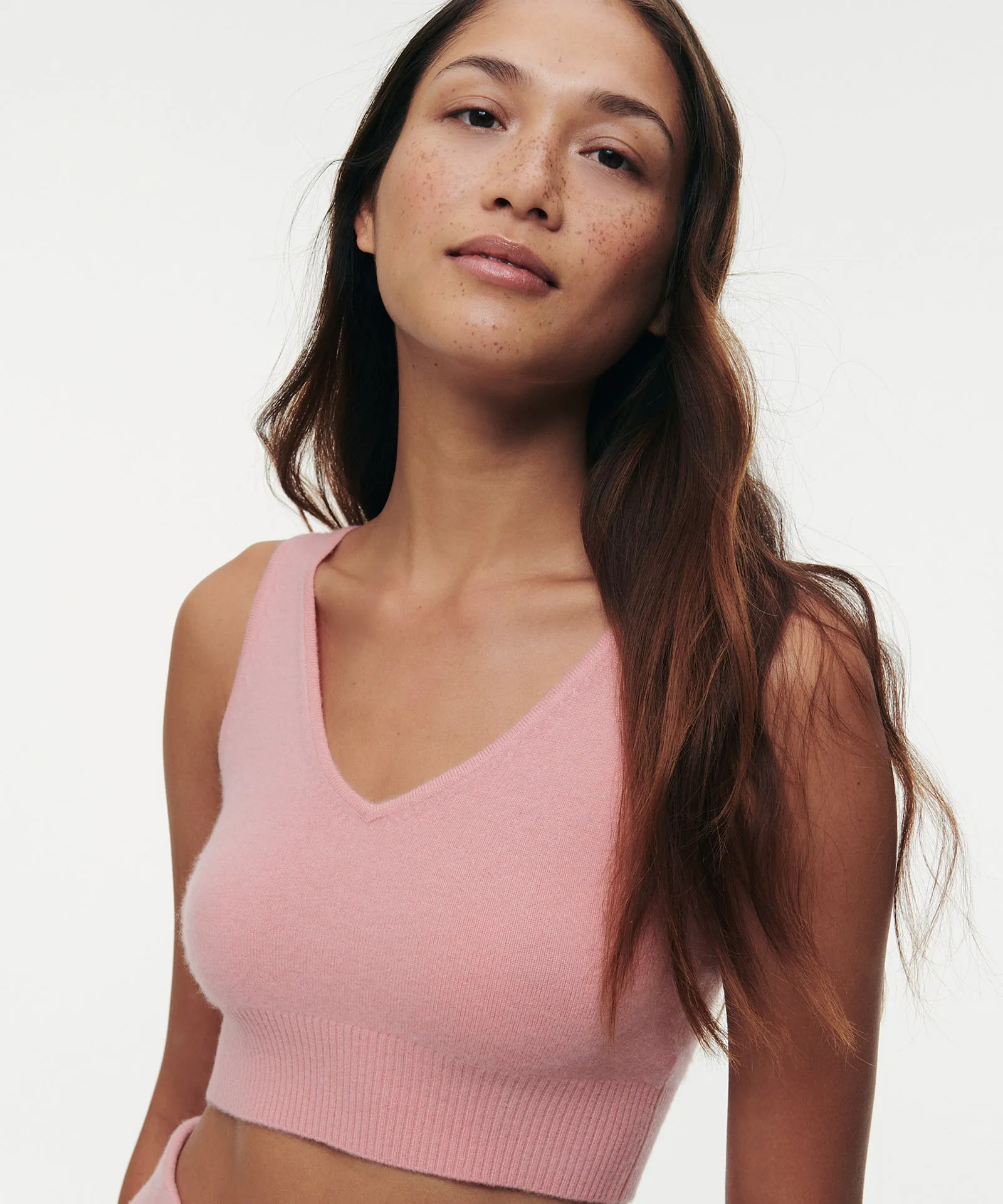 Signature Cashmere Longline Bra Top