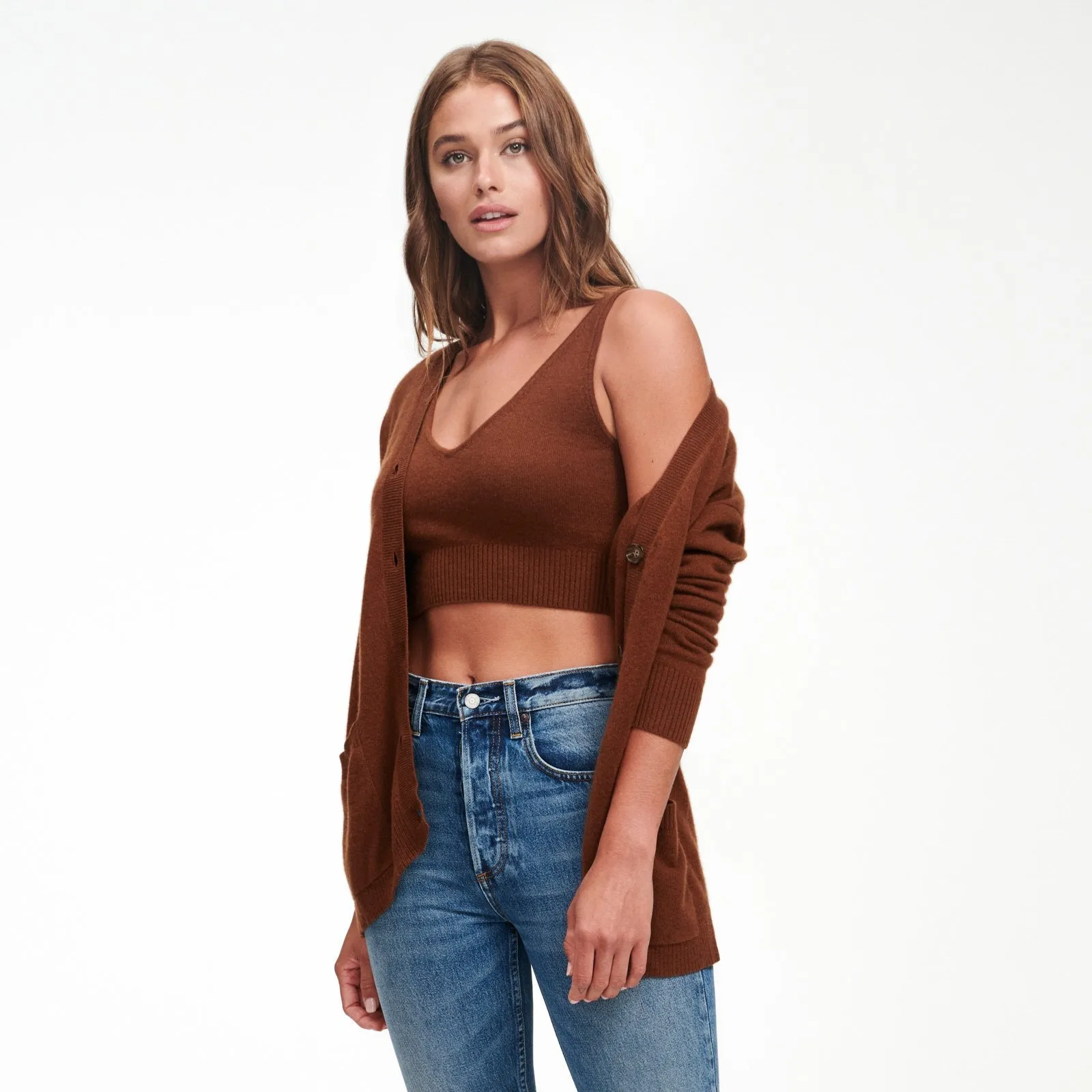 Signature Cashmere Longline Bra Top