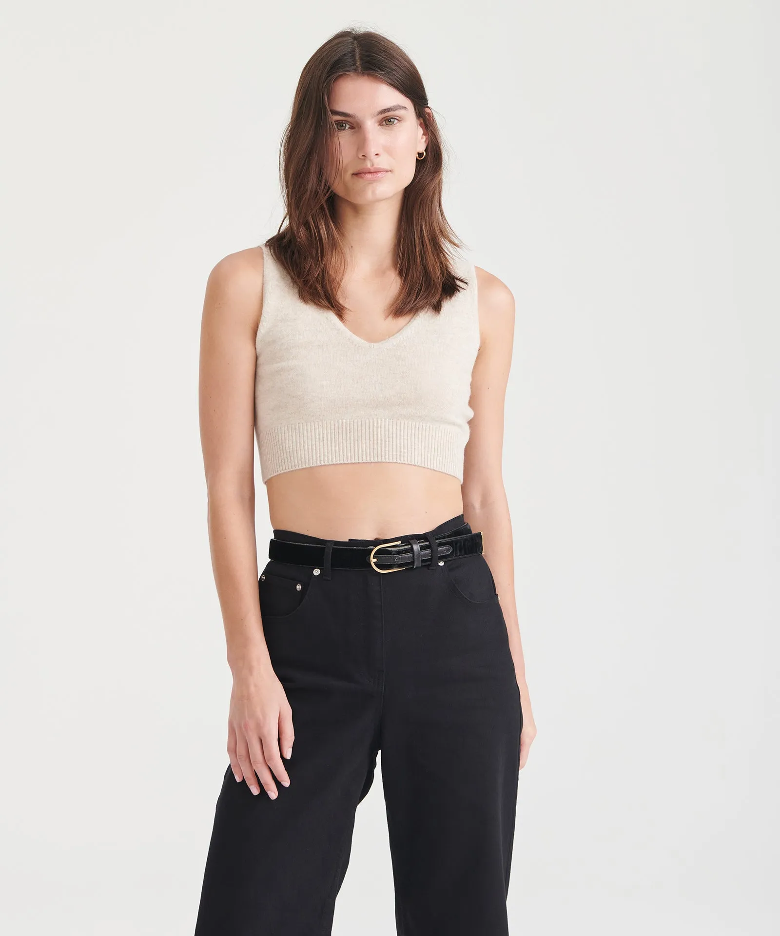 Signature Cashmere Longline Bra Top