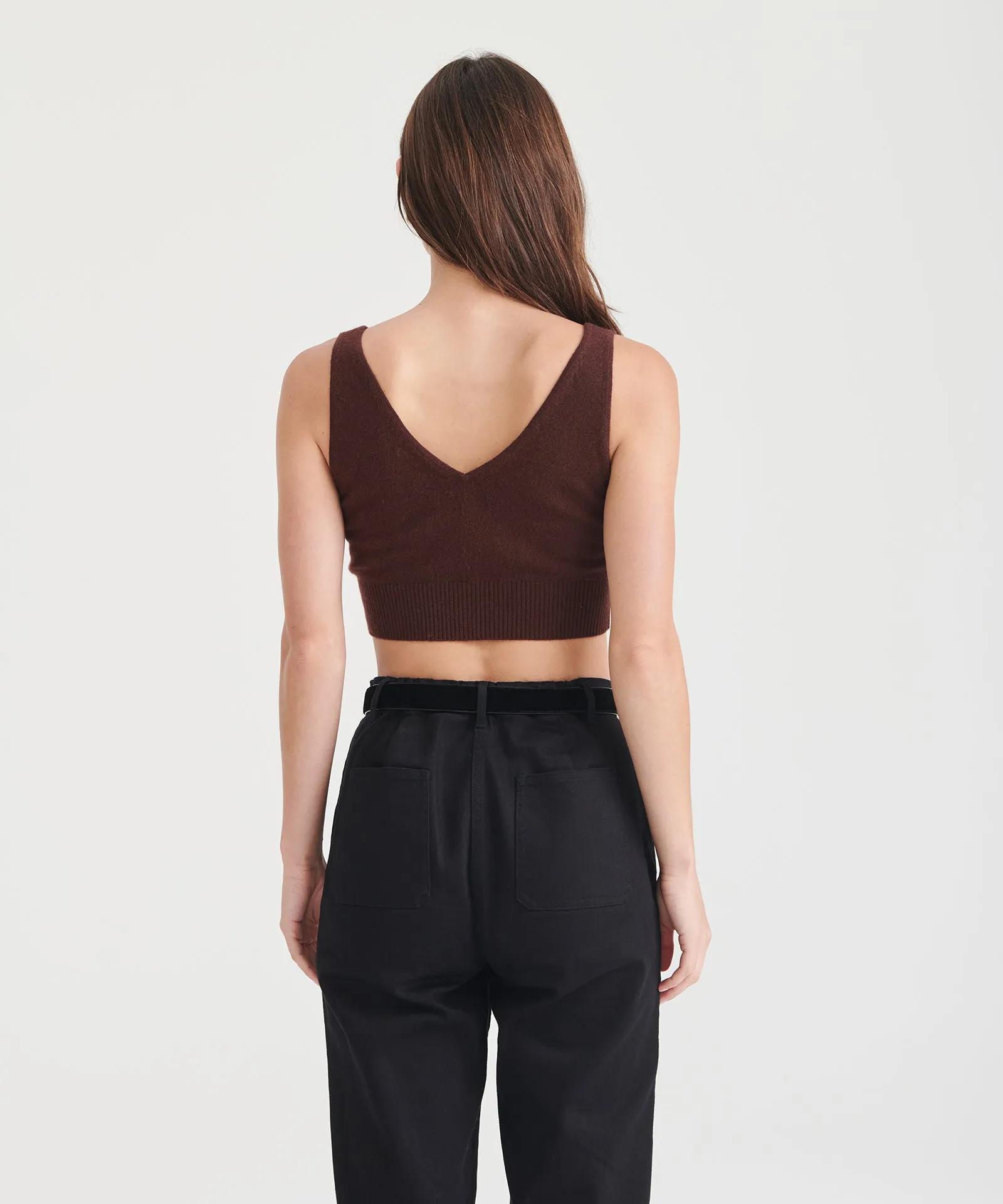 Signature Cashmere Longline Bra Top