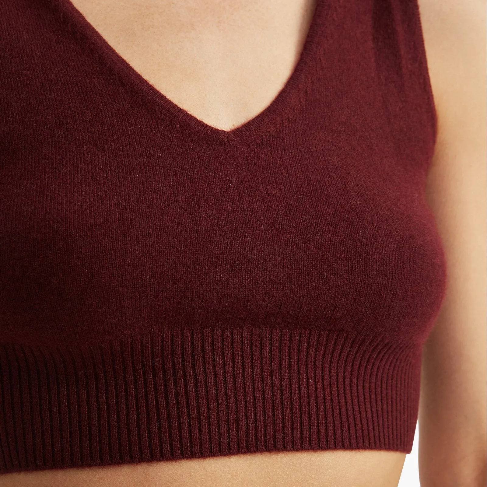 Signature Cashmere Longline Bra Top