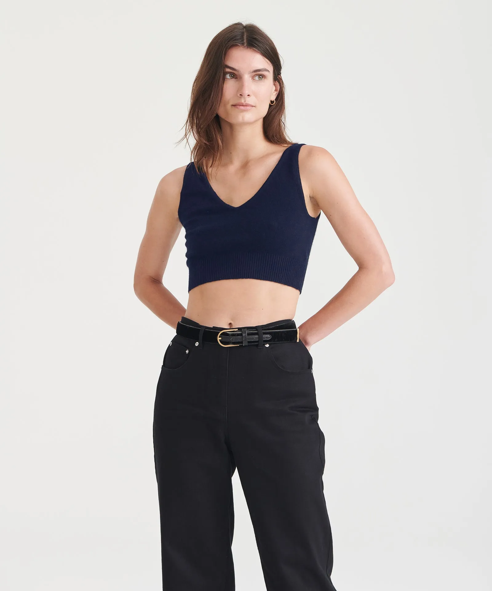 Signature Cashmere Longline Bra Top