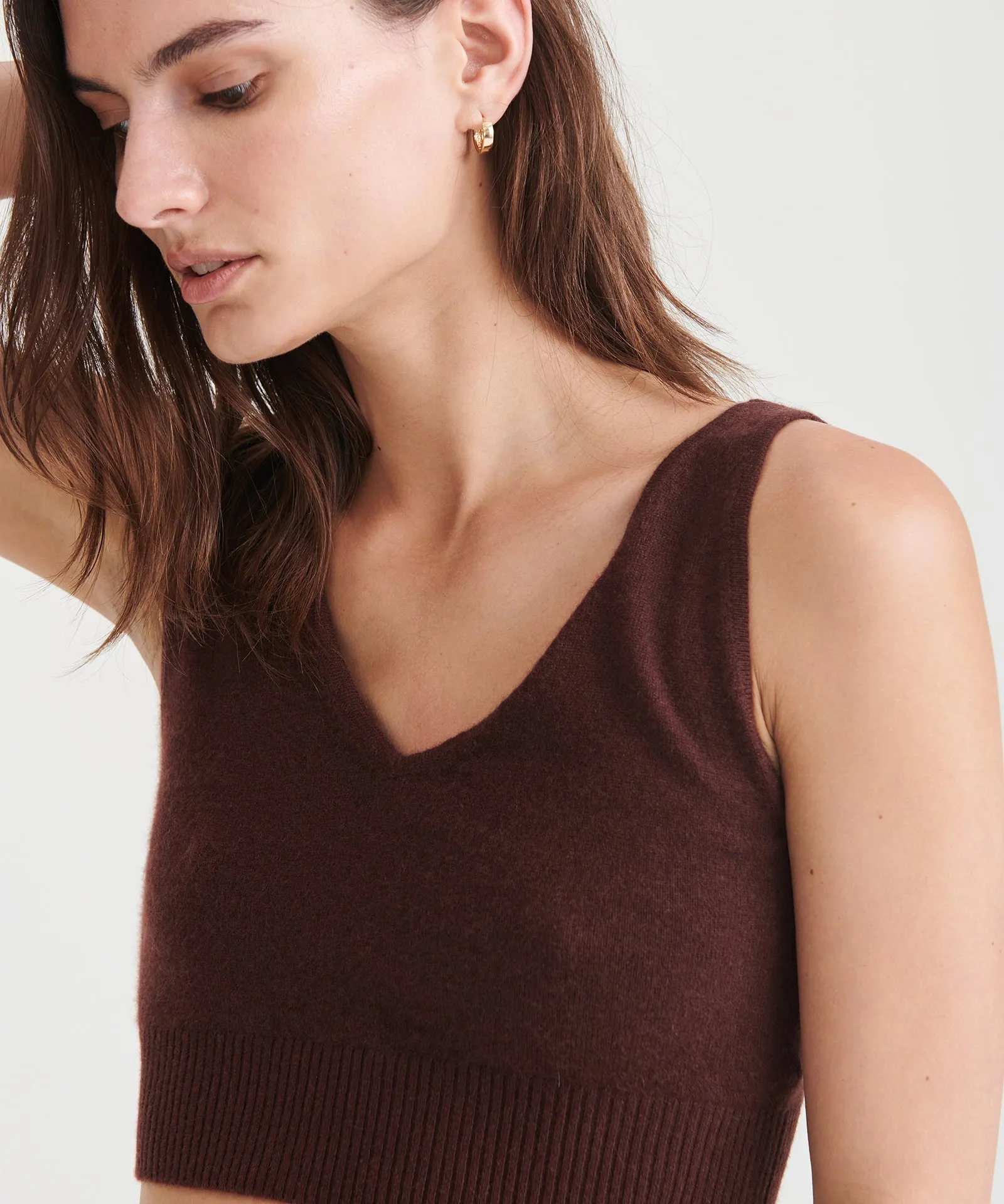 Signature Cashmere Longline Bra Top