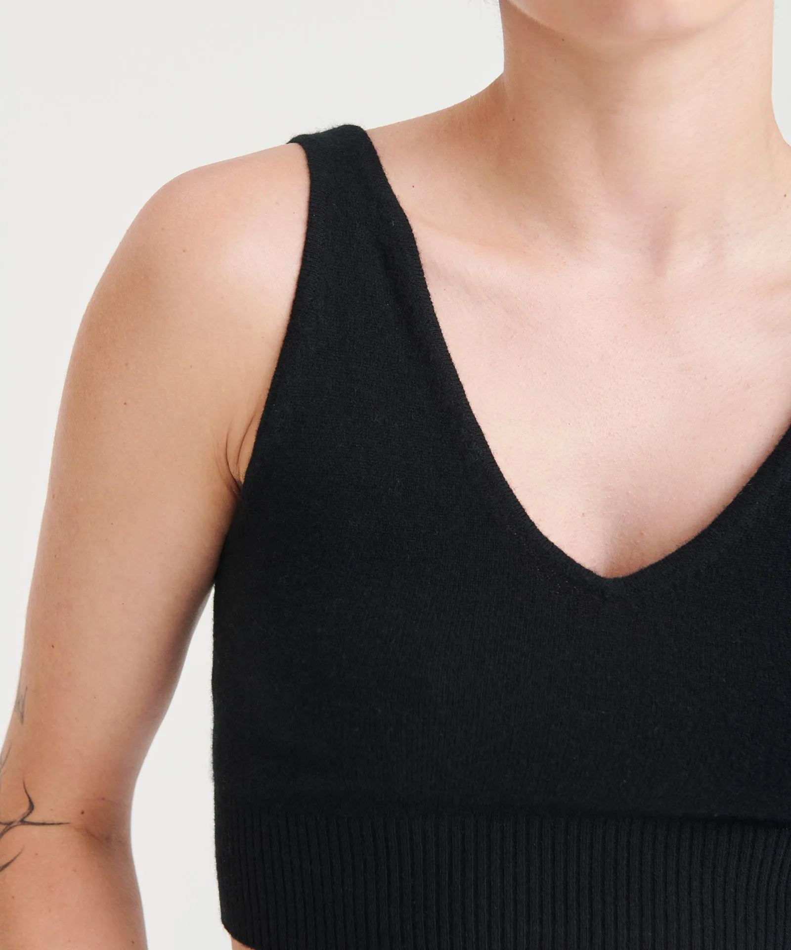 Signature Cashmere Longline Bra Top