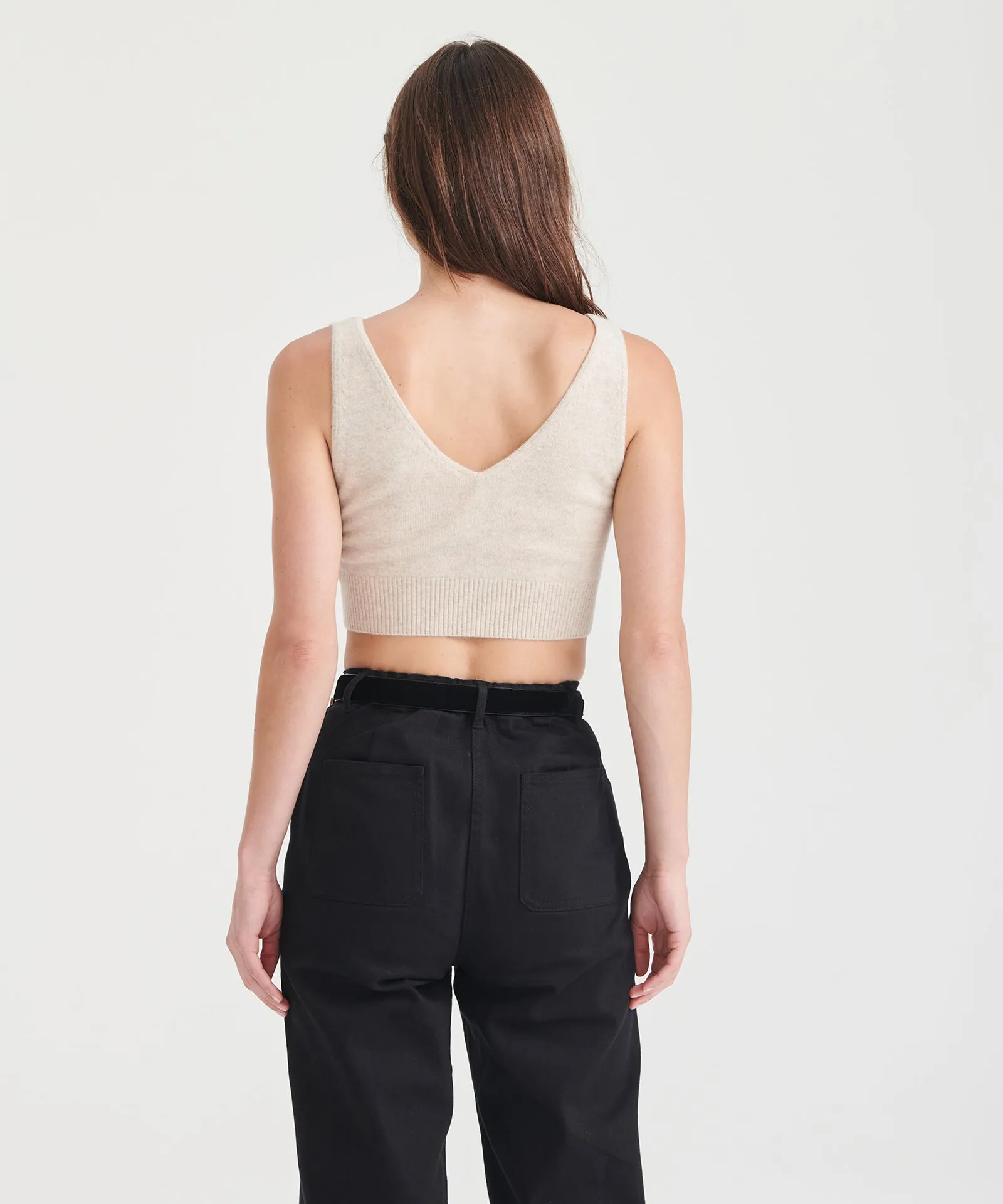 Signature Cashmere Longline Bra Top