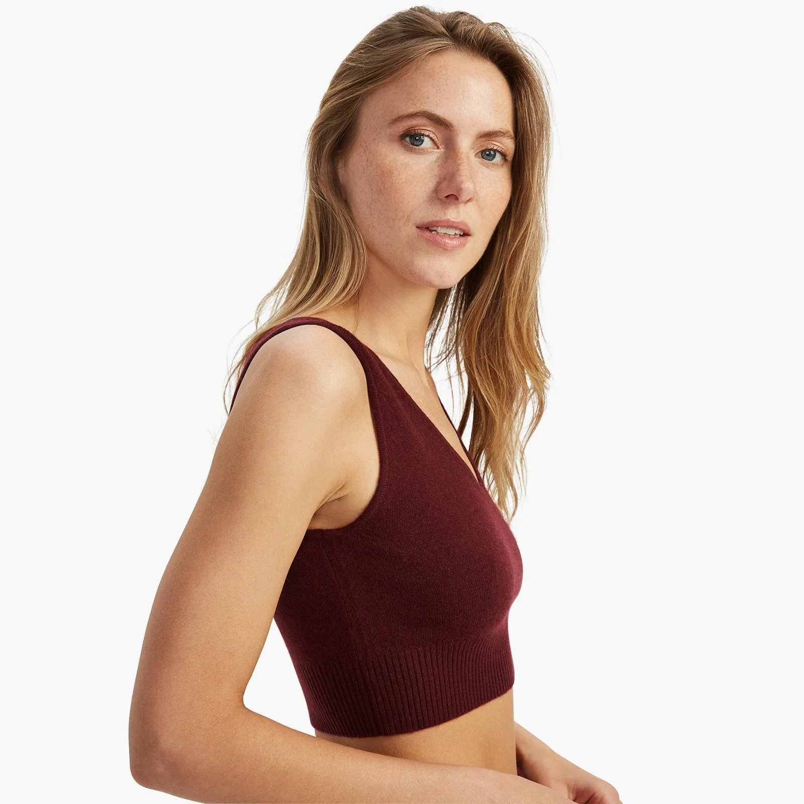 Signature Cashmere Longline Bra Top