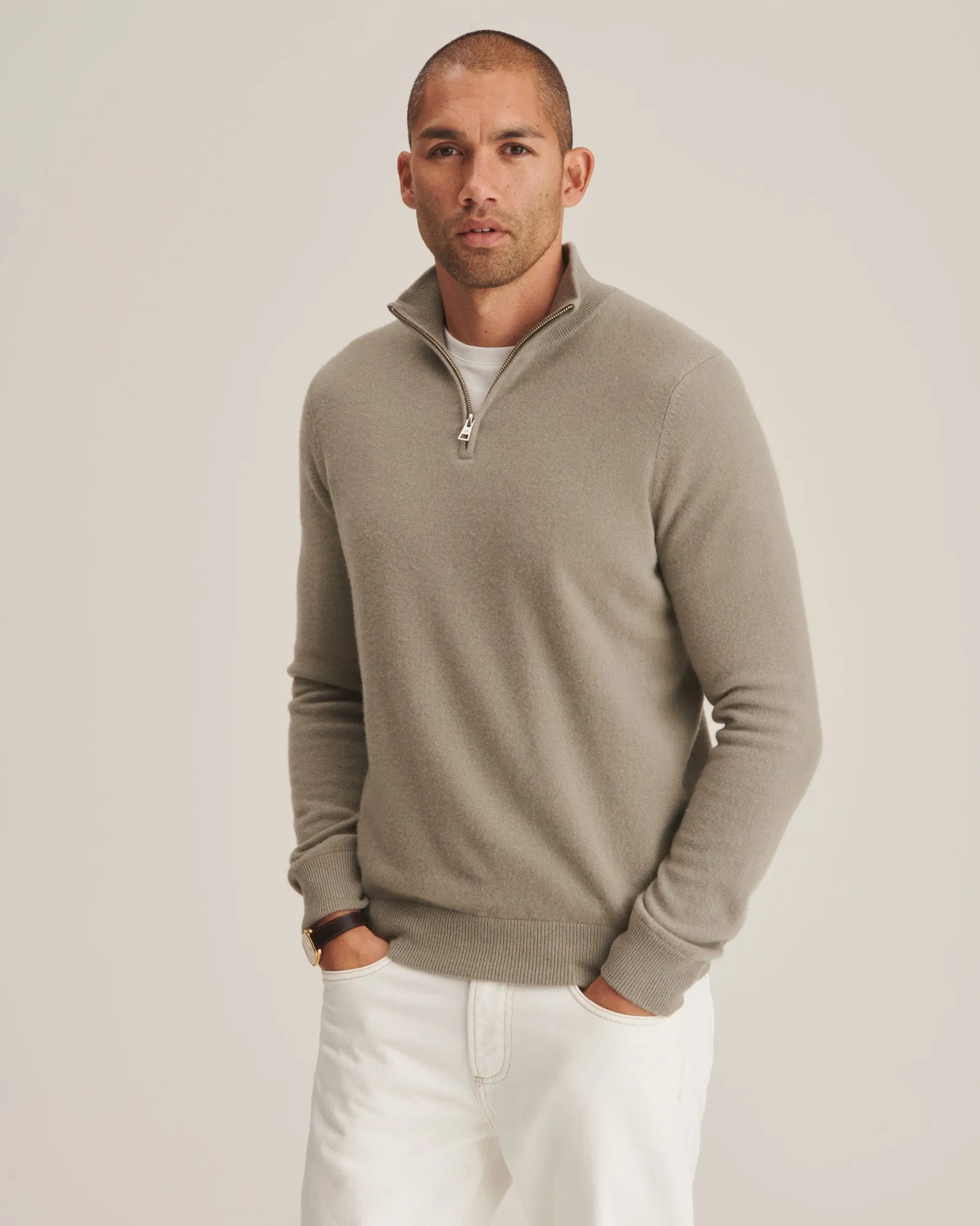 Signature Cashmere Quarter Zip