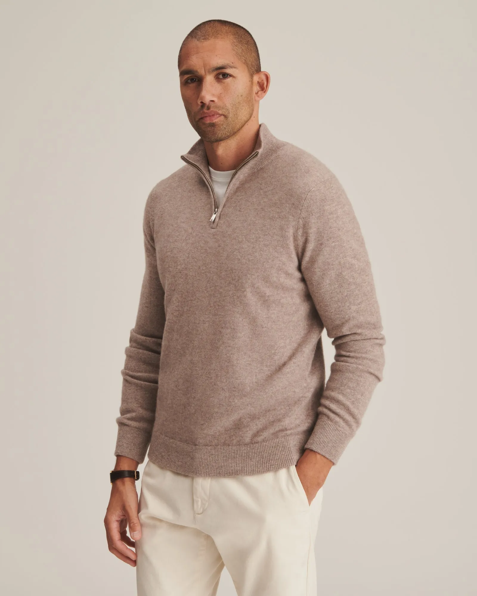 Signature Cashmere Quarter Zip