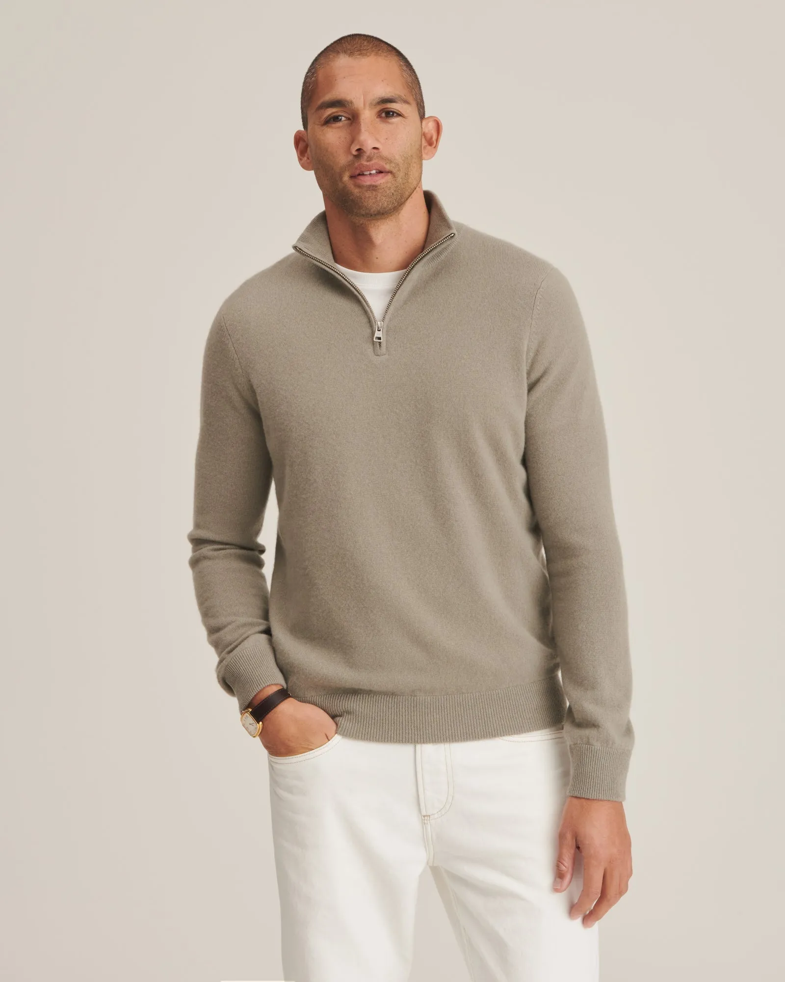 Signature Cashmere Quarter Zip