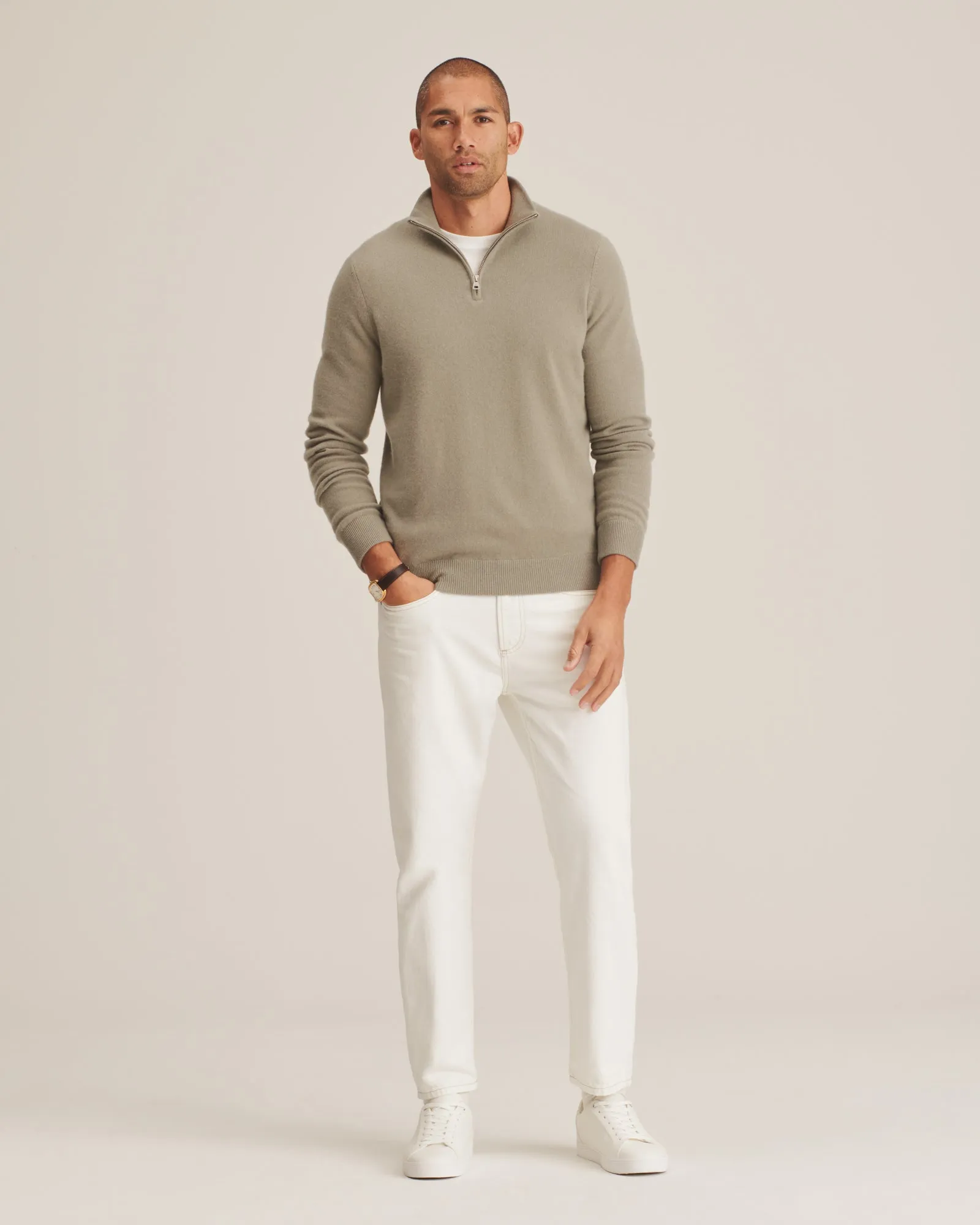 Signature Cashmere Quarter Zip