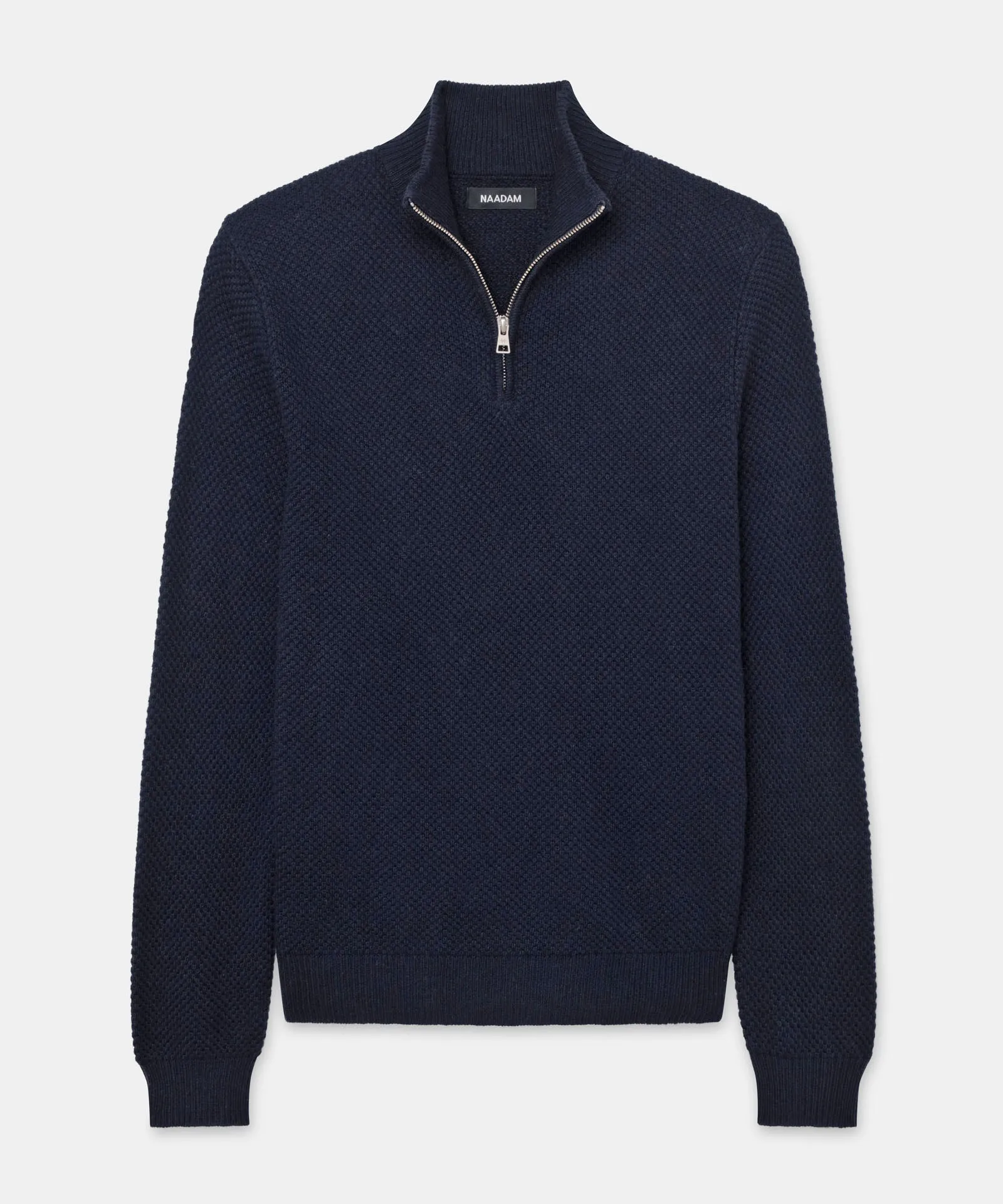 Textured Cotton Quarter Zip