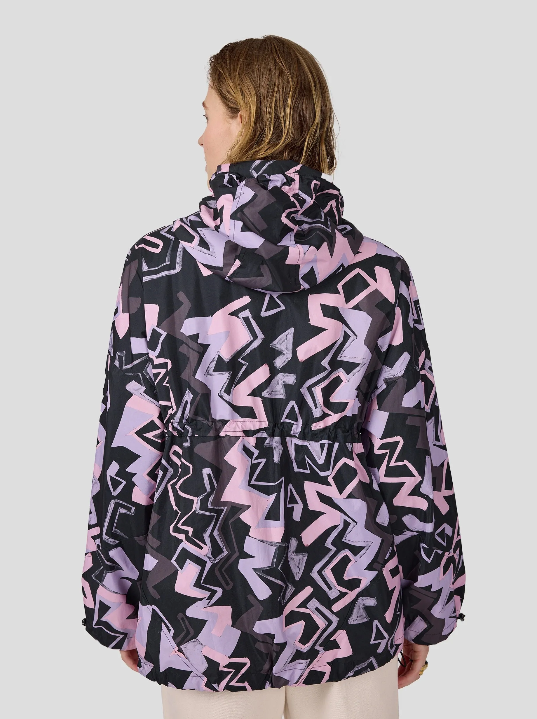 Tony windjacket in Electrique print