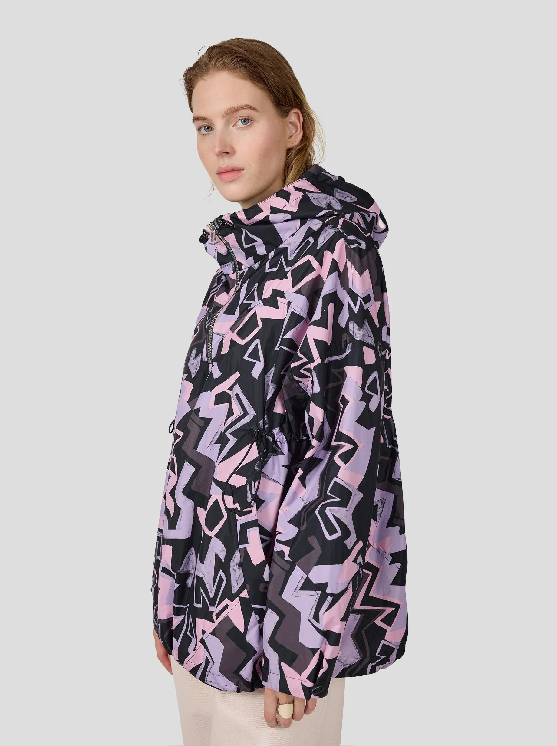 Tony windjacket in Electrique print