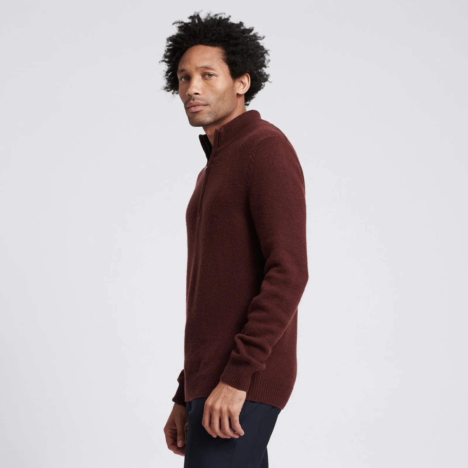 Wool Cashmere Quarterzip