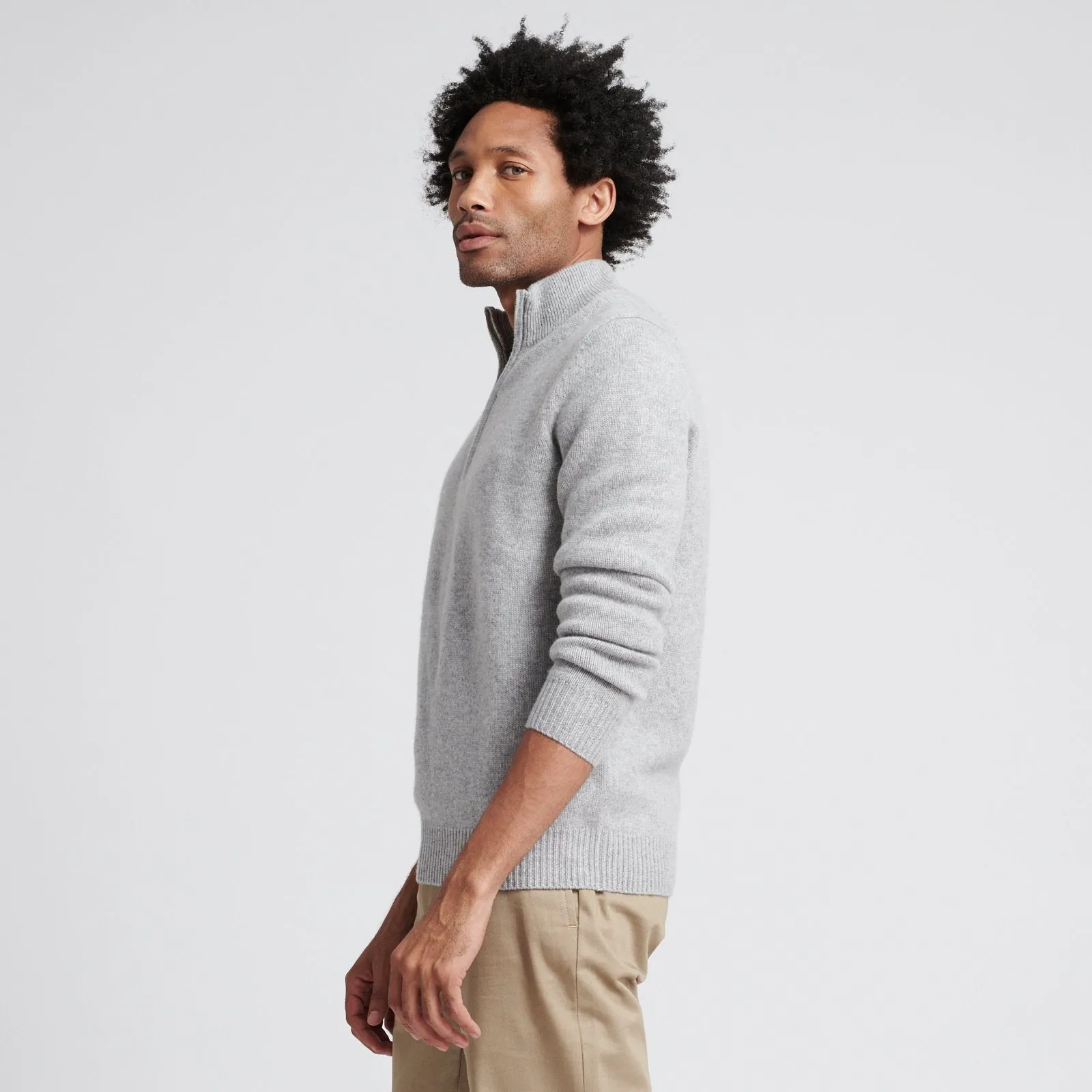 Wool Cashmere Quarterzip